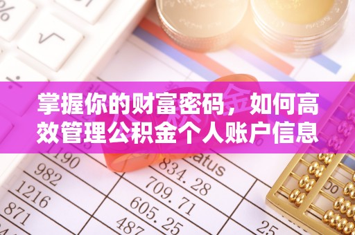 余干掌握你的财富密码，如何高效管理公积金个人账户信息