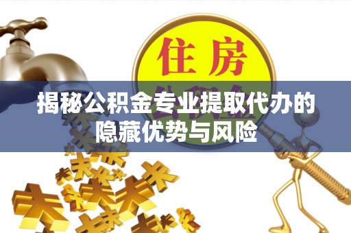 余干揭秘公积金专业提取代办的隐藏优势与风险