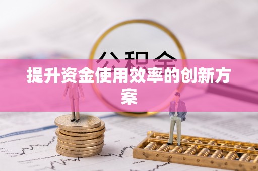 余干提升资金使用效率的创新方案