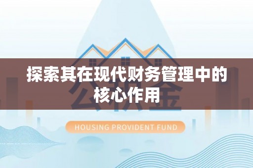 余干探索其在现代财务管理中的核心作用