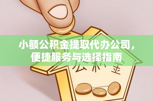 余干小额公积金提取代办公司，便捷服务与选择指南