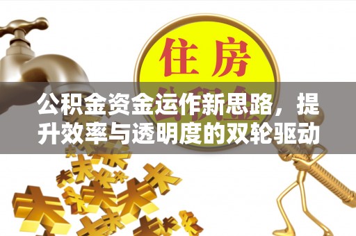 余干公积金资金运作新思路，提升效率与透明度的双轮驱动