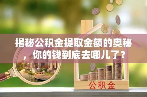 余干揭秘公积金提取金额的奥秘，你的钱到底去哪儿了？